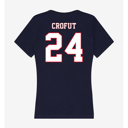 UConn - NCAA Football : Tashi Crofut - Women's V-Neck T-Shirt-1