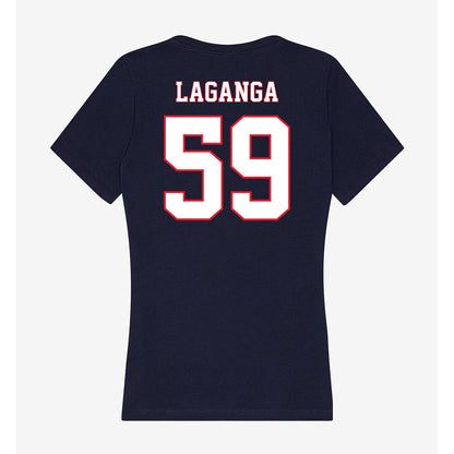 UConn - NCAA Football : David LaGanga - Women's V-Neck T-Shirt-1