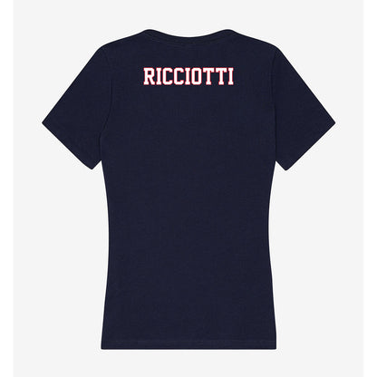 UConn - NCAA Women's Swimming & Diving : Jordyn Ricciotti - Women's V-Neck T-Shirt-1