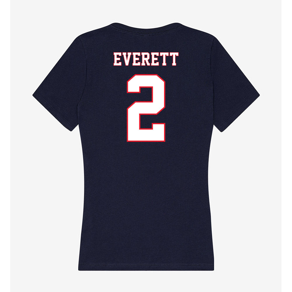 UConn - NCAA Women's Field Hockey : Maya Everett - Women's V-Neck T-Shirt-1