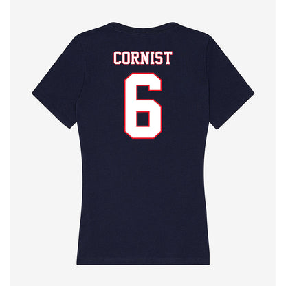 UConn - NCAA Football : Trey Cornist - Women's V-Neck T-Shirt-1