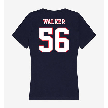 UConn - NCAA Football : Tamarus Walker - Women's V-Neck T-Shirt-1