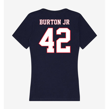 UConn - NCAA Football : Michael Burton Jr - Women's V-Neck T-Shirt-1