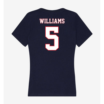 UConn - NCAA Football : Rickey Williams - Women's V-Neck T-Shirt-1
