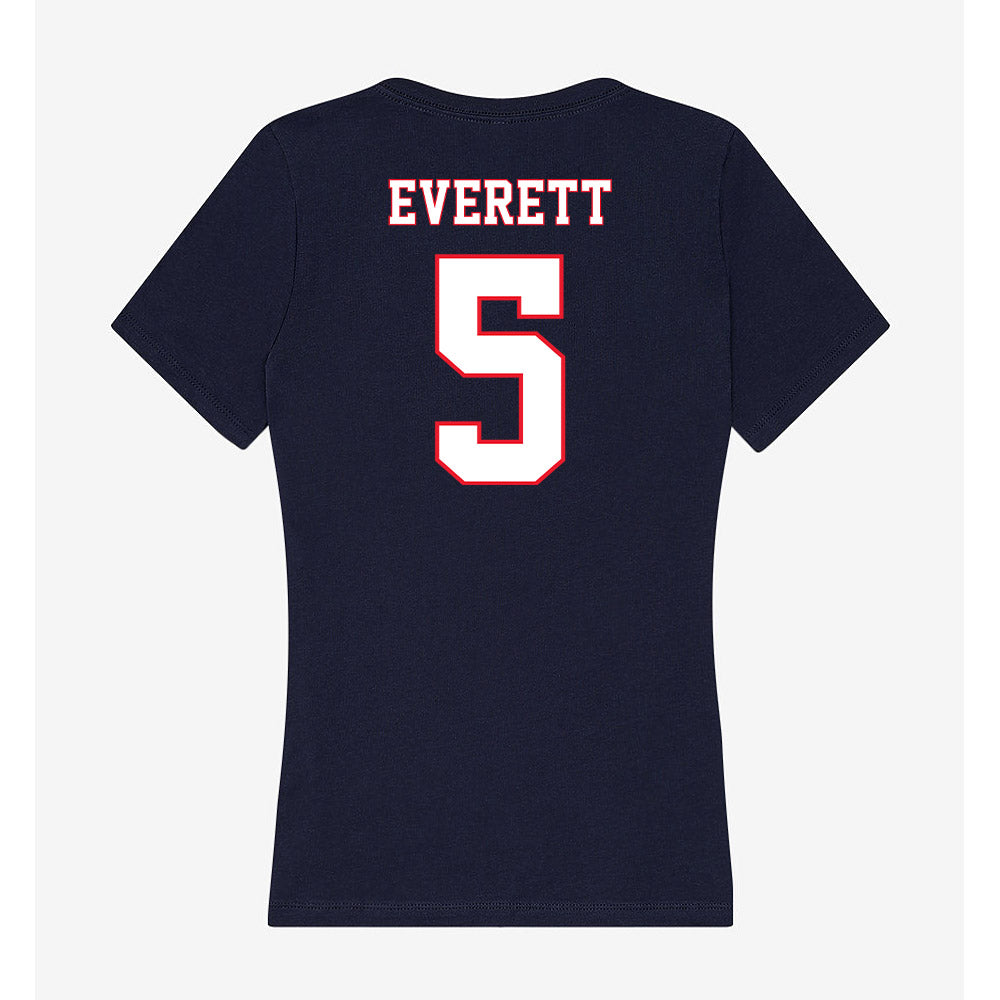 UConn - NCAA Women's Field Hockey : Faith Everett - Women's V-Neck T-Shirt-1