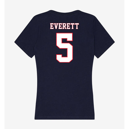 UConn - NCAA Women's Field Hockey : Faith Everett - Women's V-Neck T-Shirt-1