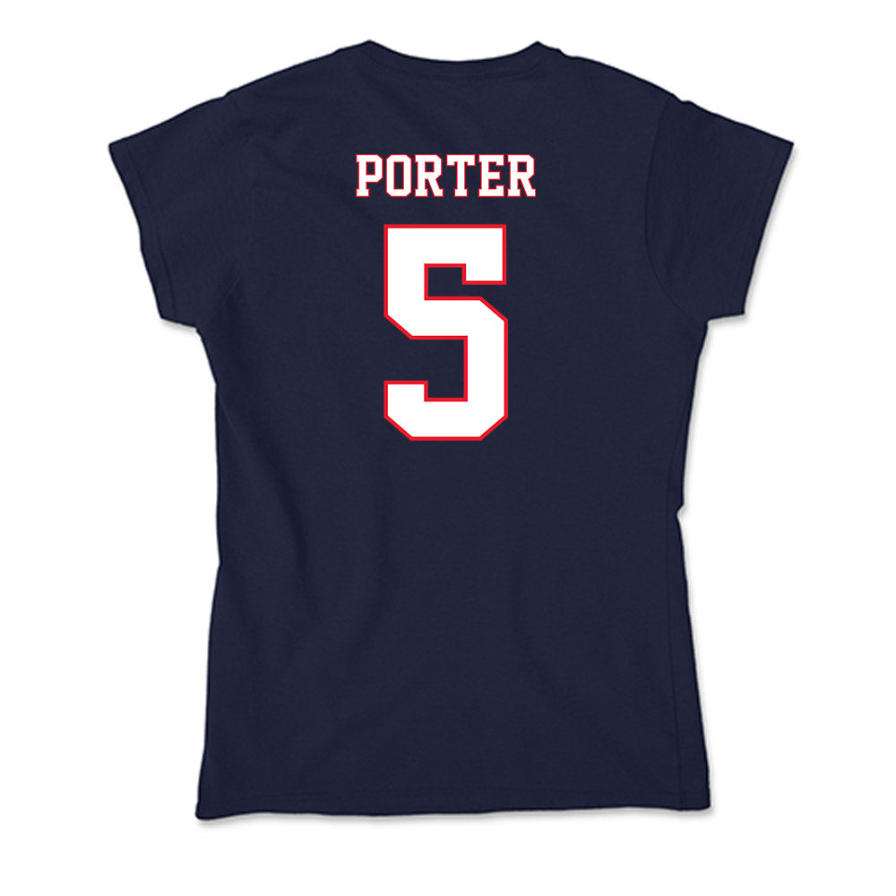 UConn - NCAA Football : Shamar Porter - Soft Style Women’s T-Shirt-1
