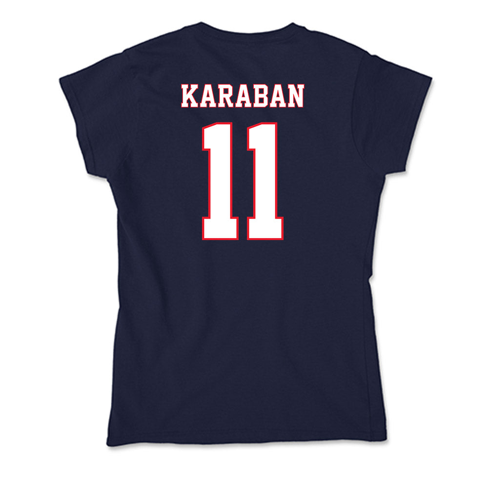 UConn - NCAA Men's Basketball : Alex Karaban - Soft Style Women’s T-Shirt-1
