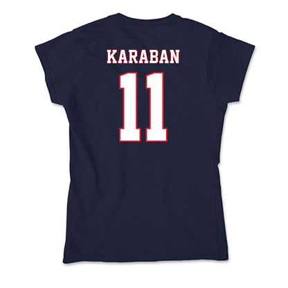 UConn - NCAA Men's Basketball : Alex Karaban - Soft Style Women’s T-Shirt-1
