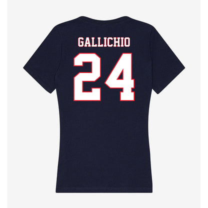 UConn - NCAA Men's Lacrosse : Eric Gallichio - Women's V-Neck T-Shirt-1