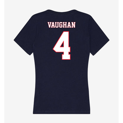 UConn - NCAA Women's Ice Hockey : Teagan Vaughan - Women's V-Neck T-Shirt-1