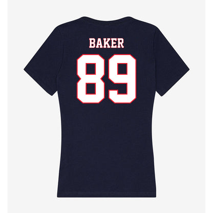 UConn - NCAA Football : Mike Baker - Women's V-Neck T-Shirt-1