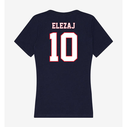 UConn - NCAA Men's Basketball : Rrezon Elezaj - Women's V-Neck T-Shirt-1