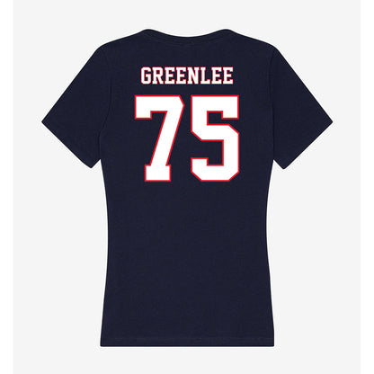 UConn - NCAA Football : Hill Greenlee - Women's V-Neck T-Shirt-1