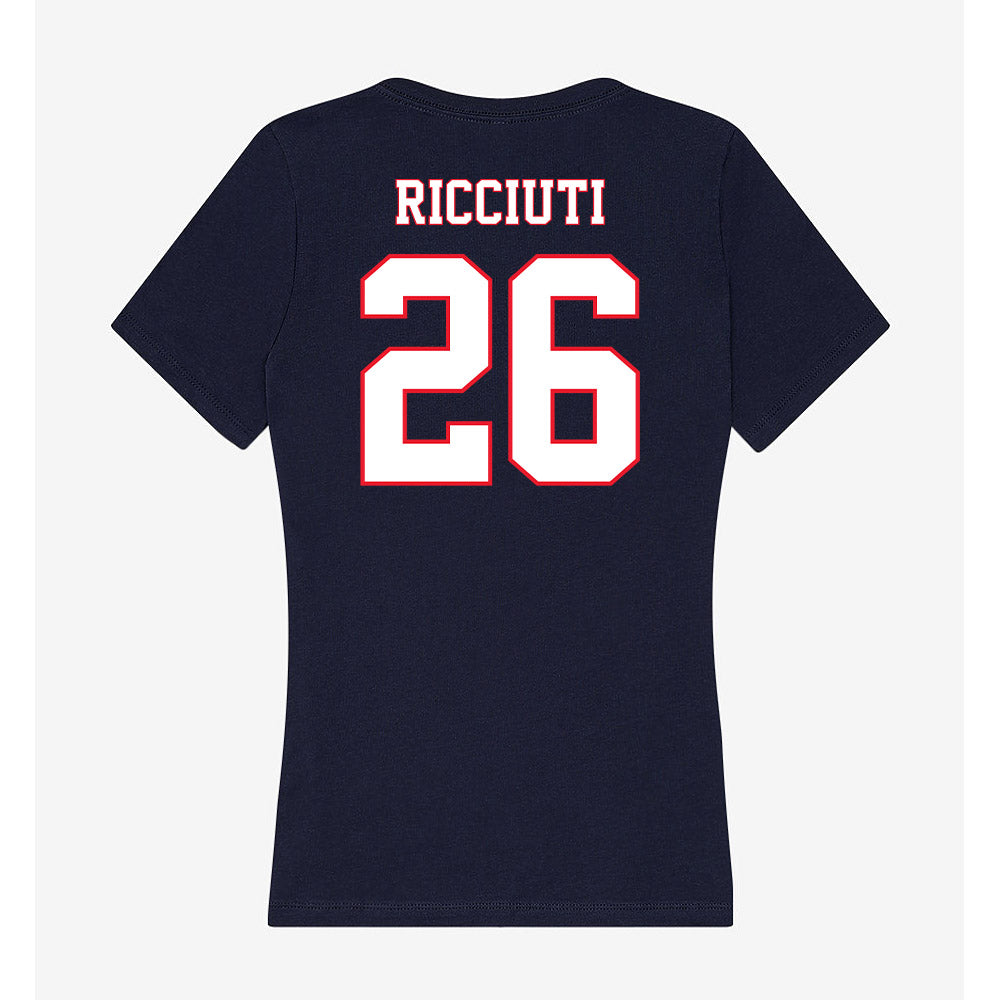 UConn - NCAA Women's Ice Hockey : Leila Ricciuti - Women's V-Neck T-Shirt-1
