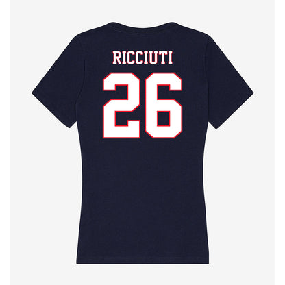 UConn - NCAA Women's Ice Hockey : Leila Ricciuti - Women's V-Neck T-Shirt-1