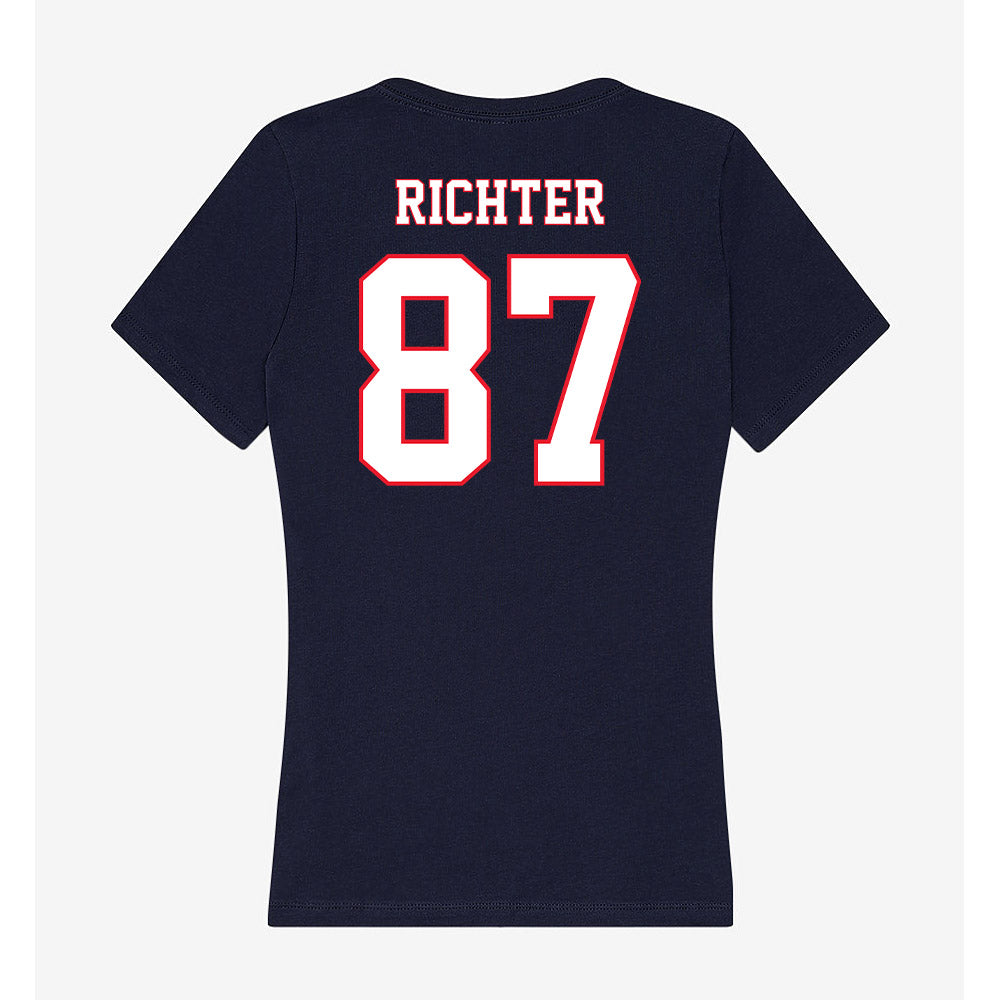 UConn - NCAA Football : Clemens Richter - Women's V-Neck T-Shirt-1