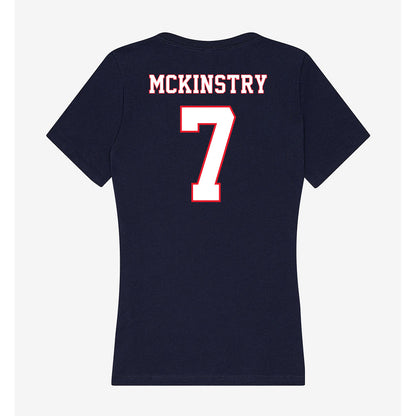 UConn - NCAA Football : Tyler McKinstry - Women's V-Neck T-Shirt-1