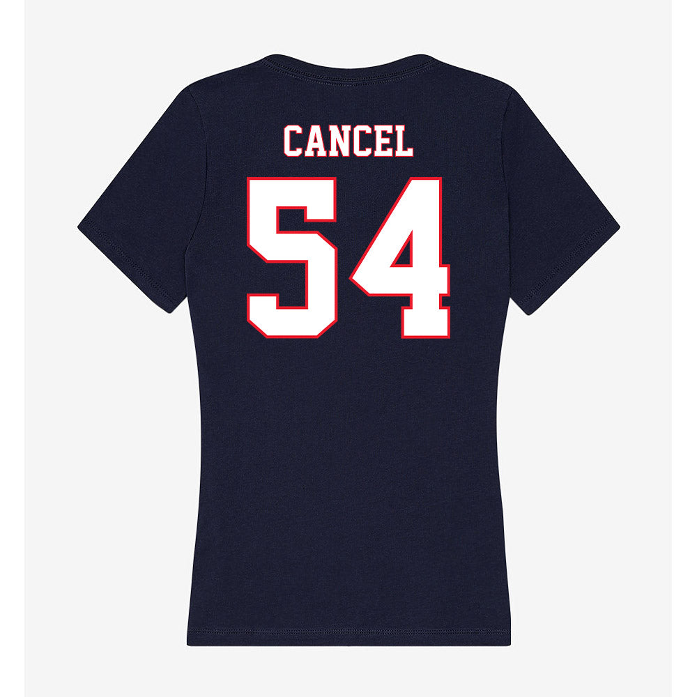 UConn - NCAA Baseball : Chris Cancel - Women's V-Neck T-Shirt-1