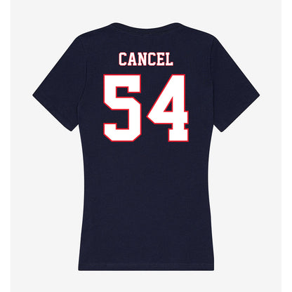 UConn - NCAA Baseball : Chris Cancel - Women's V-Neck T-Shirt-1