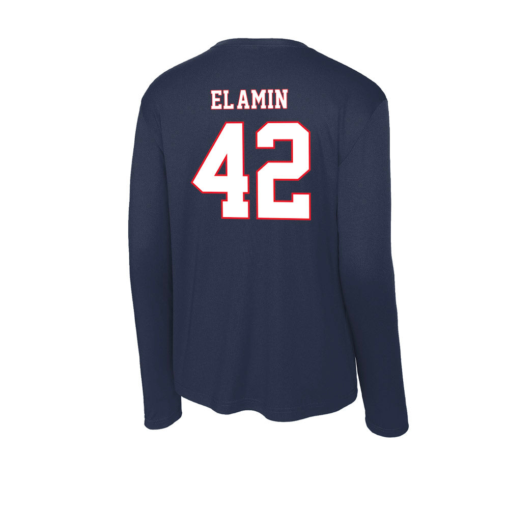 UConn - Men's Basketball Legends : Khalid El-Amin - Activewear Long Sleeve T-Shirt-1