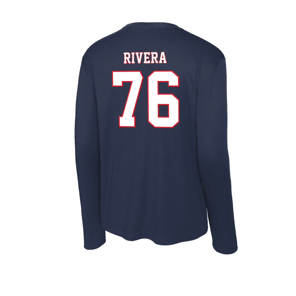 UConn - NCAA Football : Dominic Rivera - Activewear Long Sleeve T-Shirt-1