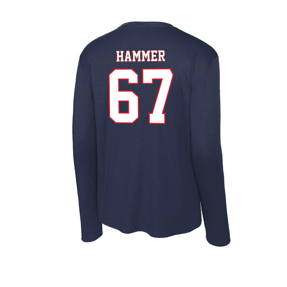UConn - NCAA Football : Hannes Hammer - Activewear Long Sleeve T-Shirt-1