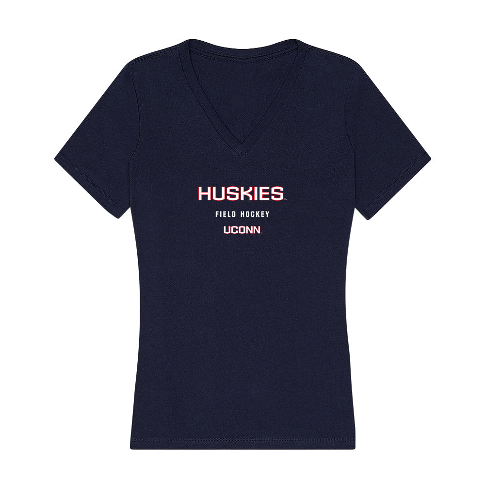 UConn - NCAA Women's Field Hockey : Maya Everett - Women's V-Neck T-Shirt-0