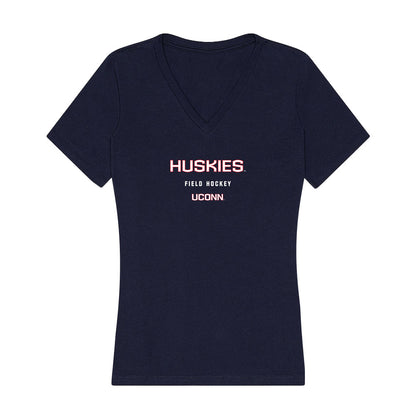 UConn - NCAA Women's Field Hockey : Maya Everett - Women's V-Neck T-Shirt-0
