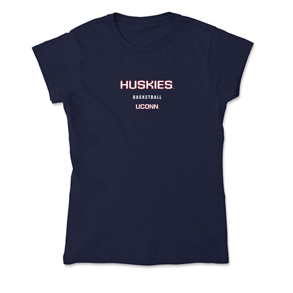 UConn - NCAA Men's Basketball : Na'Jai Hines - Soft Style Women’s T-Shirt-0