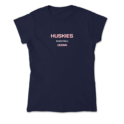 UConn - NCAA Men's Basketball : Na'Jai Hines - Soft Style Women’s T-Shirt-0