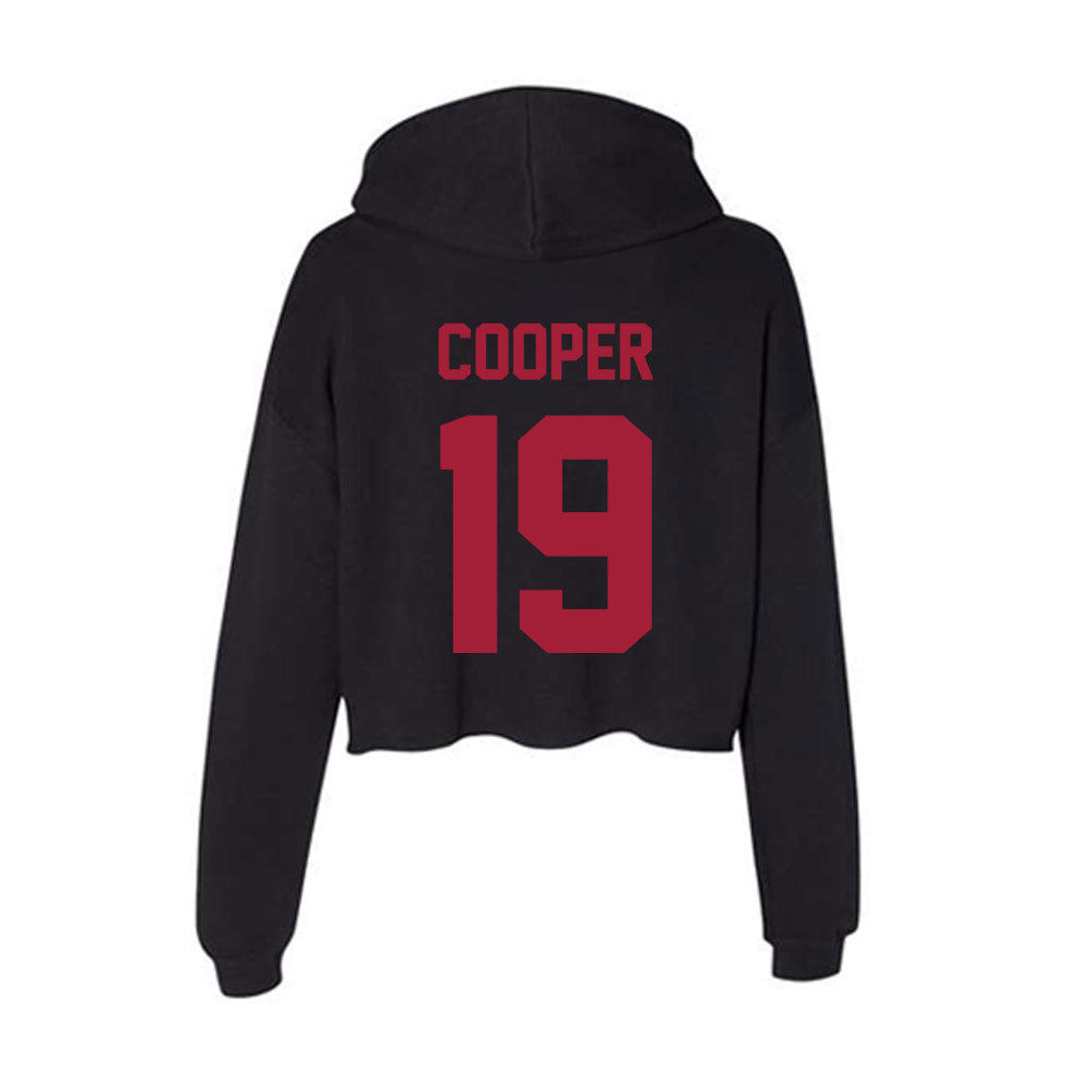 Alabama - NCAA Football : John Cooper - Women's Crop Fleece Hoodie-1
