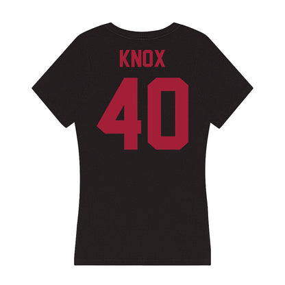 Alabama - Men's Basketball Alumni : Justin Knox - Women's V-Neck T-Shirt-1