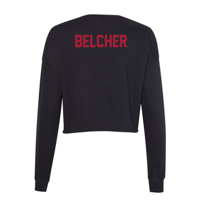 Alabama - Men's Track & Field (Outdoor) Alumni : Jeff Belcher - Women's Cropped Crew Fleece-1