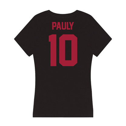 Alabama - Women's Volleyball Alumni : Amy Pauly - Women's V-Neck T-Shirt-1