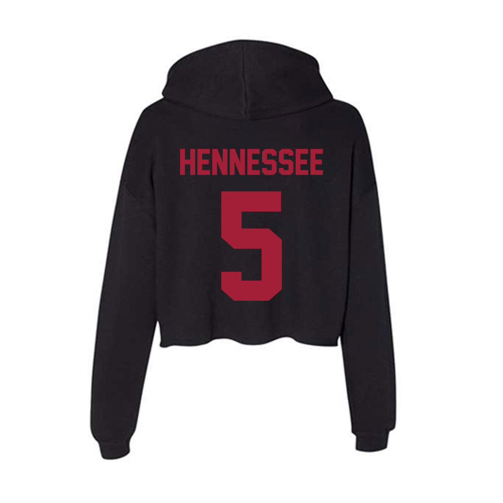 Alabama - NCAA Women's Volleyball : Laney Hennessee - Women's Crop Fleece Hoodie-1