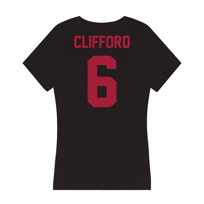 Alabama - Women's Soccer Alumni : Emily (Pitek) Clifford - Women's V-Neck T-Shirt-1