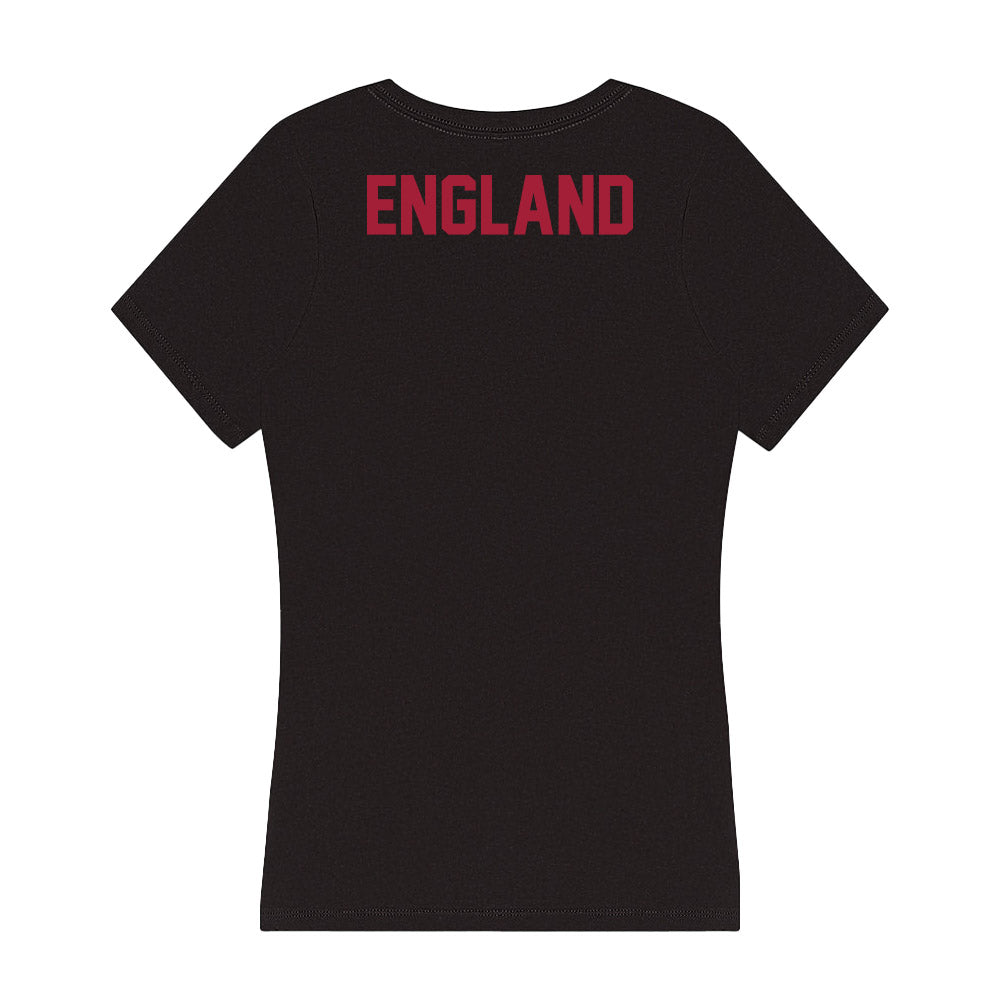 Alabama - Men's Track & Field (Outdoor) Alumni : Gary England - Women's V-Neck T-Shirt-1