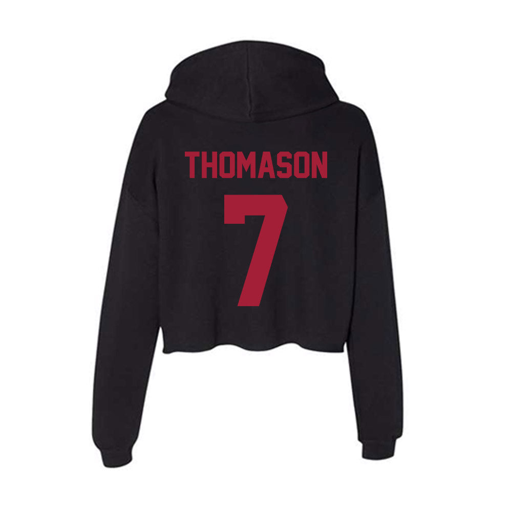 Alabama - NCAA Women's Soccer : Larkin Thomason - Women's Crop Fleece Hoodie-1