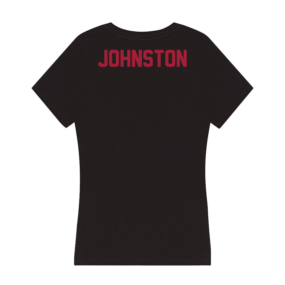 Alabama - Women's Gymnastics Alumni : Ashley Johnston - Women's V-Neck T-Shirt-1