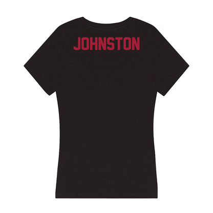 Alabama - Women's Gymnastics Alumni : Ashley Johnston - Women's V-Neck T-Shirt-1