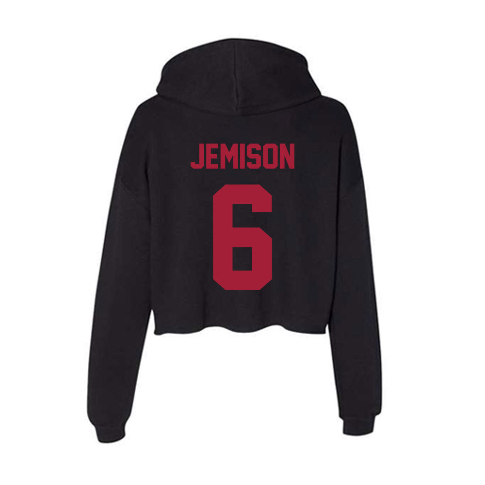 Alabama - NCAA Men's Basketball : London Jemison - Women's Crop Fleece Hoodie-1