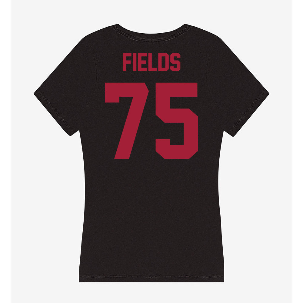 Alabama - NCAA Football : Ethan Fields - Women's V-Neck T-Shirt-1