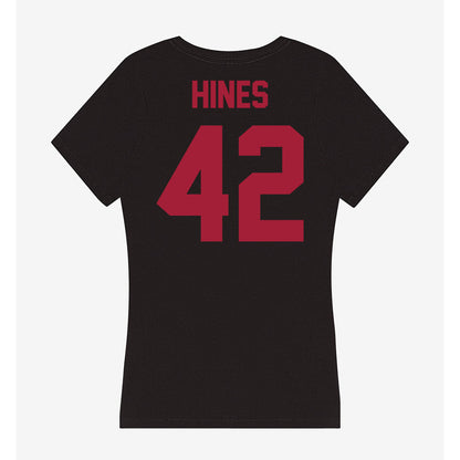 Alabama - NCAA Baseball : Eric Hines - Women's V-Neck T-Shirt-3