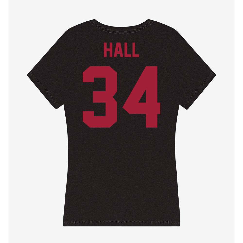 Alabama - NCAA Football : Zay Hall - Women's V-Neck T-Shirt-1