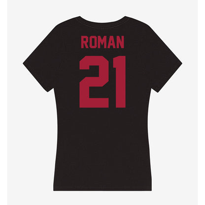 Alabama - NCAA Softball : Ana Roman - Women's V-Neck T-Shirt-2