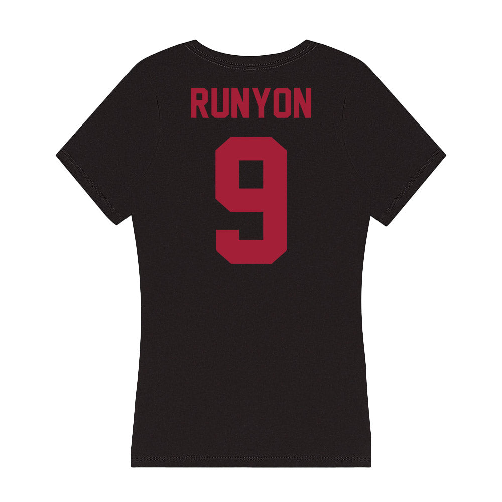 Alabama - Softball Alumni : Marisa Runyon - Women's V-Neck T-Shirt-1