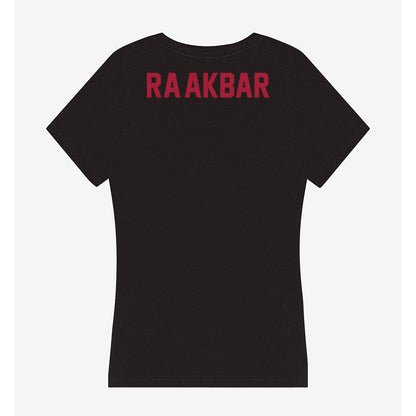 Alabama - NCAA Women's Gymnastics : Azaraya Ra-Akbar - Women's V-Neck T-Shirt-1