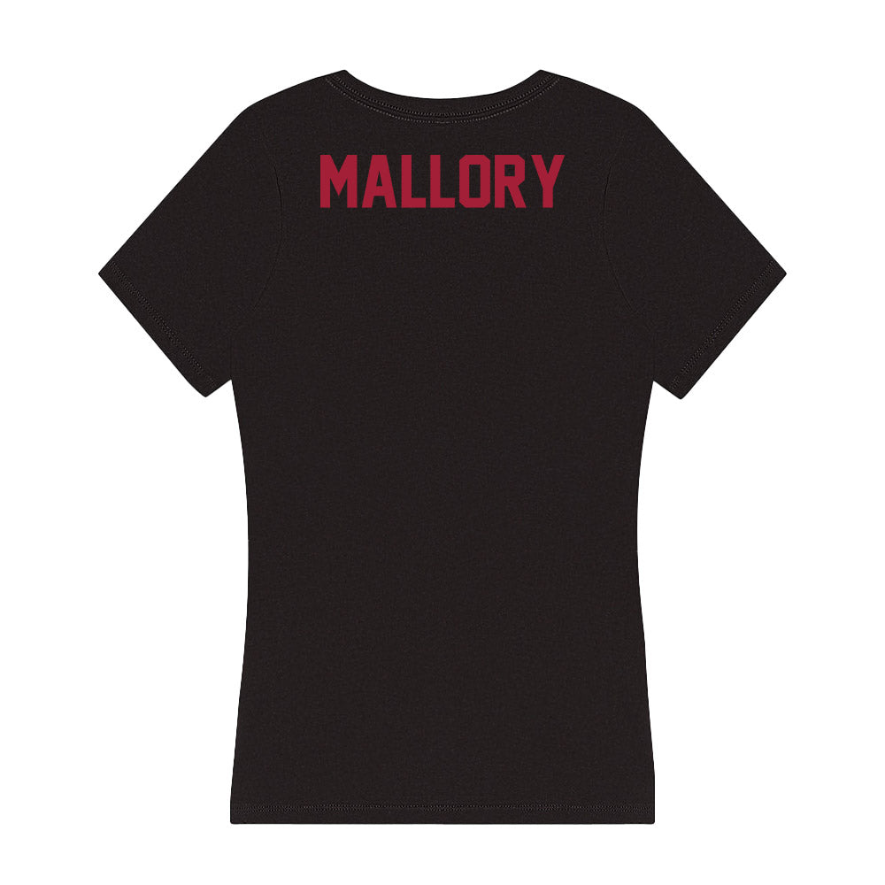 Alabama - Women's Track & Field (Outdoor) Alumni : Beth Mallory - Women's V-Neck T-Shirt-1