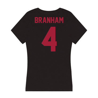 Alabama - Softball Alumni : Jackey Branham - Women's V-Neck T-Shirt-1